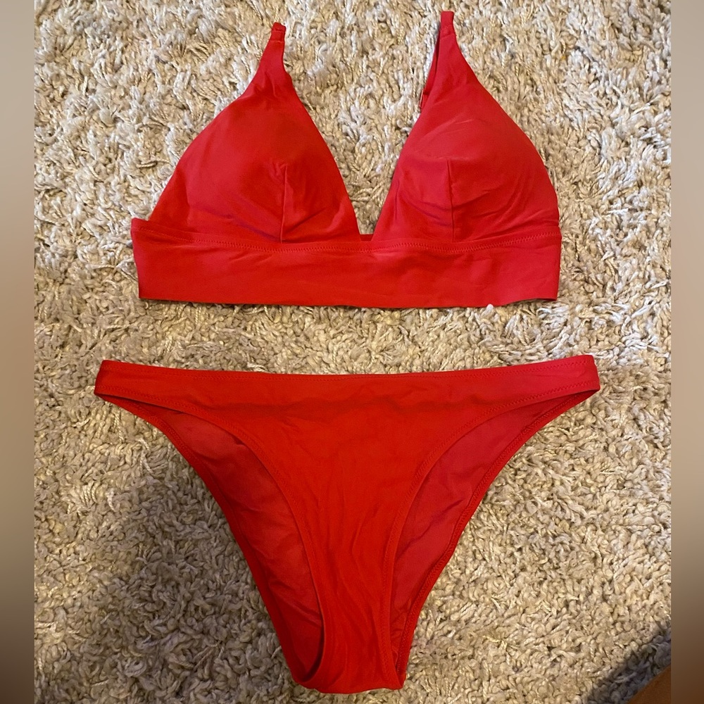 Red Aeries Bikini Set